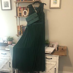 Bridesmaids Dress with Matching Clutch Purse